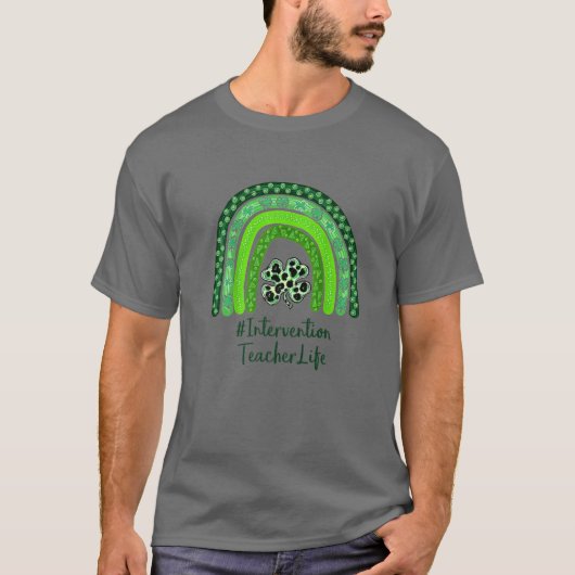 T-shirt Un enseignant chanceux St Patrick's Day Interventi (Devant)