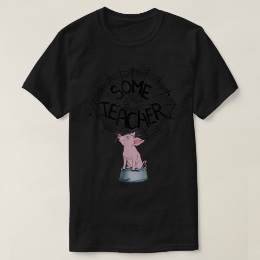 T-shirt Un enseignant Funny Pig Web 5307 (Design devant)