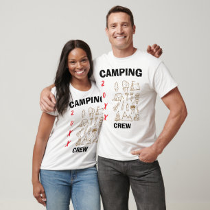 T-shirt Un équipage de camping année personnalisée voyage