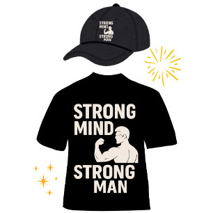 T-shirt Un esprit fort Un homme fort