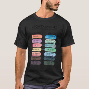 T-shirt Un état d'esprit de croissance Réorganiser les pen