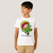 T-shirt Un futur astronaute en Spacesuit (Devant entier)
