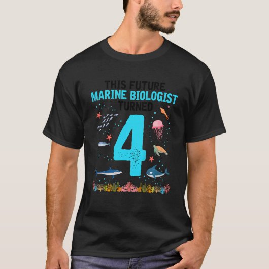 T-shirt Un futur biologiste marin pour enfants Conception  (Devant)