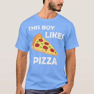 T-shirt Un Garçon Aime Pizza Drôle Dire Pizza Faire T-Shir