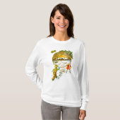 T-shirt Un garçon lance une boule de neige (Devant entier)