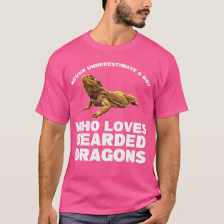 T-shirt Un Garçon Qui Aime Les Dragons Portés Par Les Drag