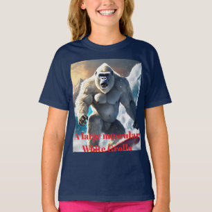 T-shirt "Un gorille blanc musclé" conçu
