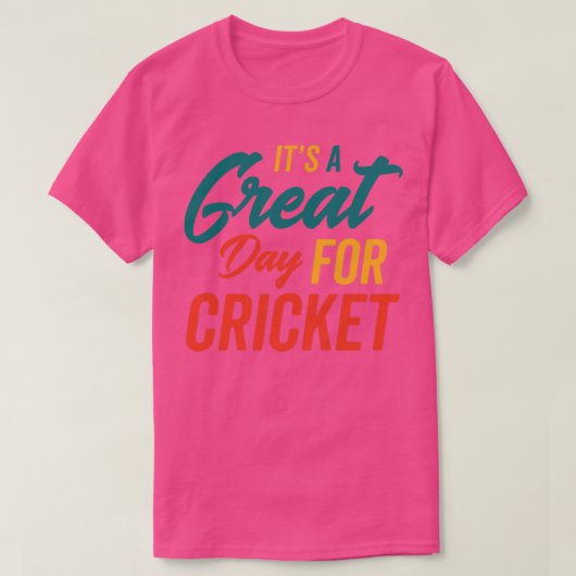 T-shirt Un grand jour pour le cricket (Design devant)