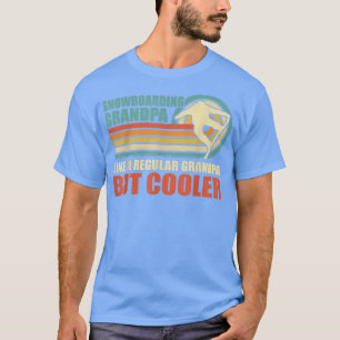 T-shirt Un Grand-Père De Snowboard Comme Un Grand-Père Rég