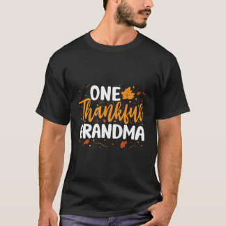 T-shirt Un Grandma Correspondant Famille Chute Thanksgi