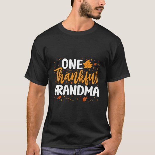 T-shirt Un Grandma Correspondant Famille Chute Thanksgi (Devant)