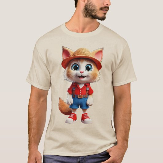 T-shirt Un graphisme tendance pour chat dressing (Devant)