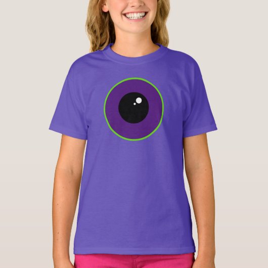 T-shirt Un Gros Costume Violet Oeil Tri-Blend Chemise (Devant)