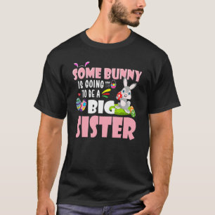T-shirt Un Gros Lapin Va Être Une Grande Soeur Fami De Pâq