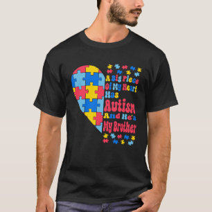 T-shirt Un Gros Morceau De Mon Coeur A L'Autisme Et C'Est