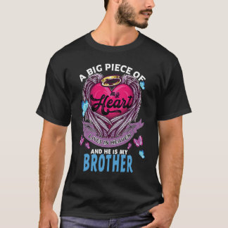 T-shirt Un Gros Morceau De Mon Cœur Vit Au Ciel et Il Est