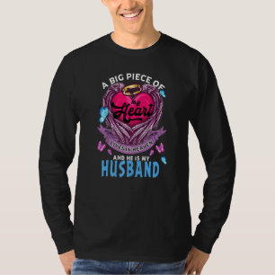 T-shirt Un Gros Morceau De Mon Coeur Vit Au Ciel Il Est Mo