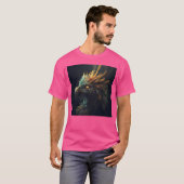 T-shirt Un gros plan d'un oiseau avec des plumes sur sa tê (Devant entier)