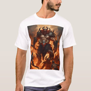 T-shirt Un guerrier monstre avec la tête d'un bélier 2