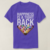 T-shirt Un Happiness Billard Ball Pool Stick Est Un Happin (Design devant)