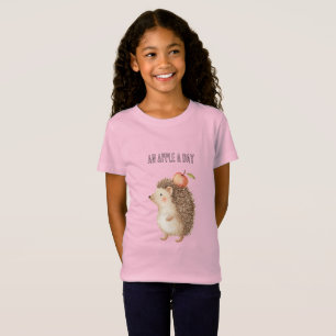 T-Shirt Un hérisson par jour une pomme