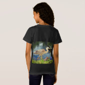 T-Shirt Un héron bleu (Dos entier)