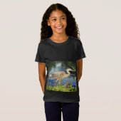 T-Shirt Un héron bleu (Devant entier)