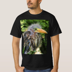 T-shirt Un héron vert