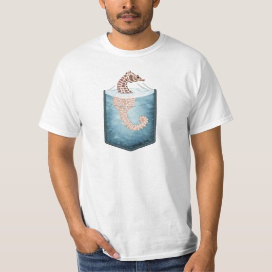 T-shirt Un hippocampe de poche (Devant)