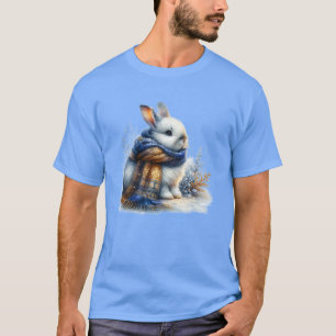 T-shirt Un Hiver Cosy Souhaite À Un Lapin Spécial