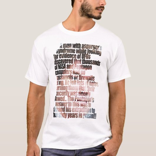 T-shirt Un homme avec Aspergers (Devant)
