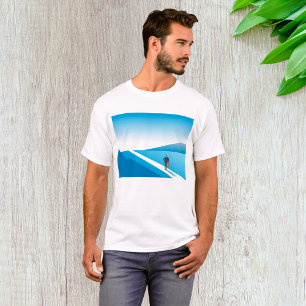 T-shirt Un Homme D'Affaires À La Recherche D'Un Chemin D'A