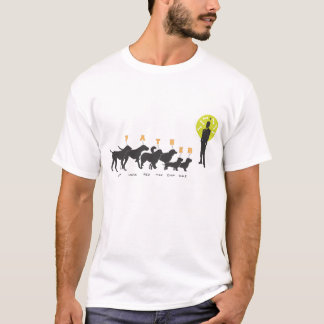 T-shirt Un homme et sa chemise de chiens