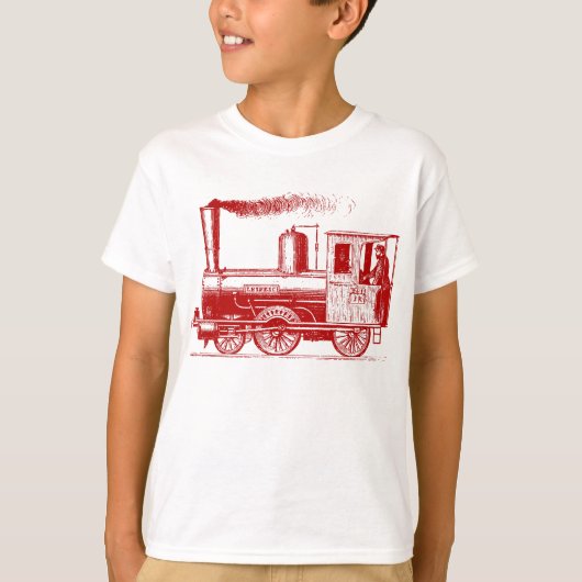 T-shirt Un homme et son train - Ruby (Devant)