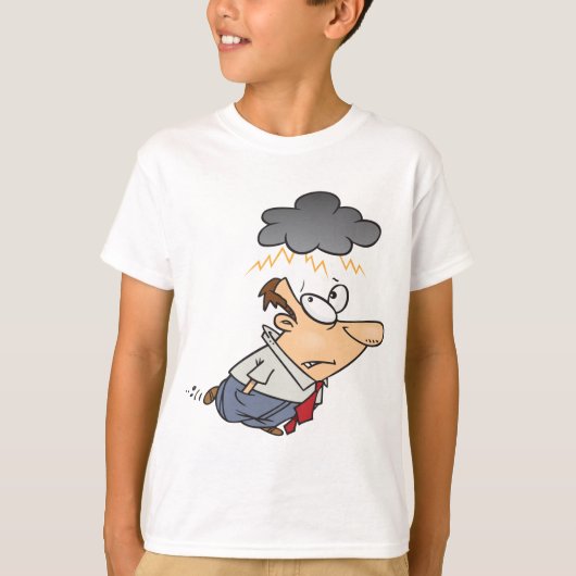 T-shirt Un Homme Sous Un Nuage (Devant)