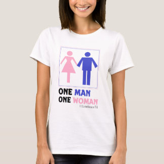 T-shirt Un homme une femme