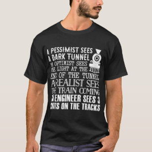 T-shirt Un Ingénieur De Train Et 3 Idiots Drôle Plaisant