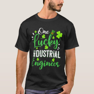 T-shirt Un ingénieur industriel chanceux chapeau trèfle St