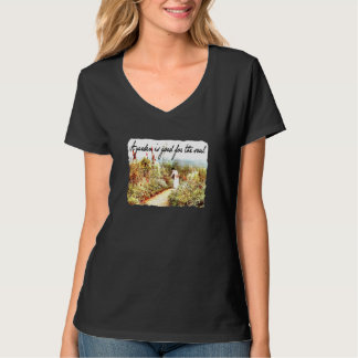 T-shirt Un jardin est bon pour l'âme jardinage pour femmes
