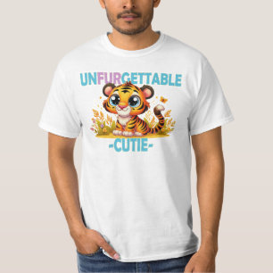 T-shirt Un jeu de mots inoubliable Cutie. Caricature de Ba