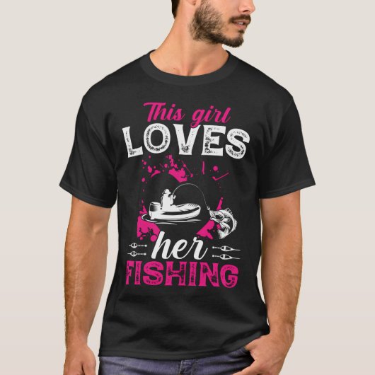 T-shirt Un joli chat, un pêcheur. (Devant)