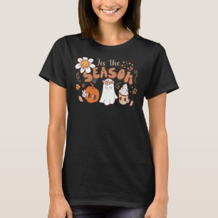 T-shirt Un joli Citrouille Fantôme Automne part Halloween