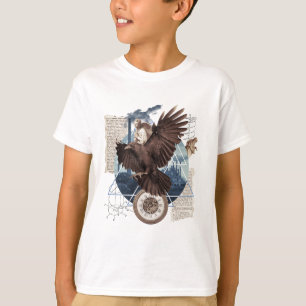 T-shirt Un joli collage avec aigle