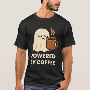 T-shirt Un joli fantôme dormant avec café