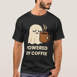 T-shirt Un joli fantôme dormant avec café