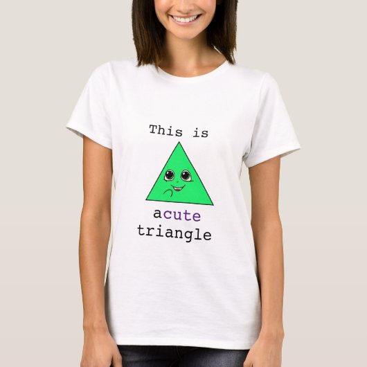 T-shirt Un joli triangle (Devant)