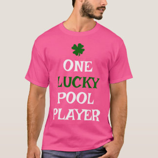 T-shirt Un Joueur De Piscine Lucky St Patrick'S Day Irish