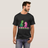T-shirt Un jour amis rétro (Devant entier)