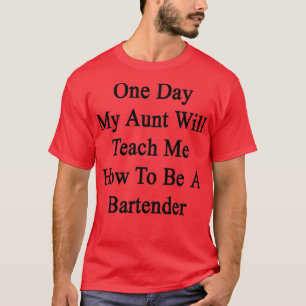 T-shirt Un Jour Ma Tante M'Apprendra Comment Être Un Barte