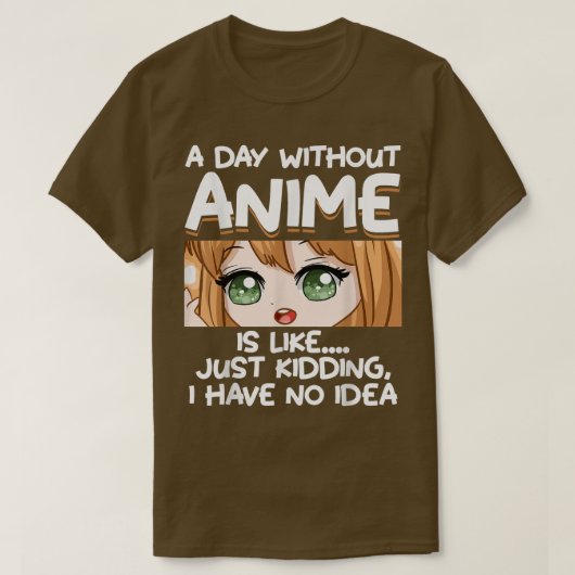 T-shirt Un Jour Sans Anime (Design devant)